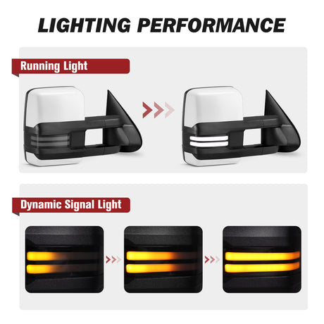 Besq-Custom-Extendable-Telescopic-Towing-Mirrors-for-2003-2007-Chevy-Silverado-GMC-Sierra-Yukon-Cadillac-Escalade-PWC03-SDB-lighting-performance