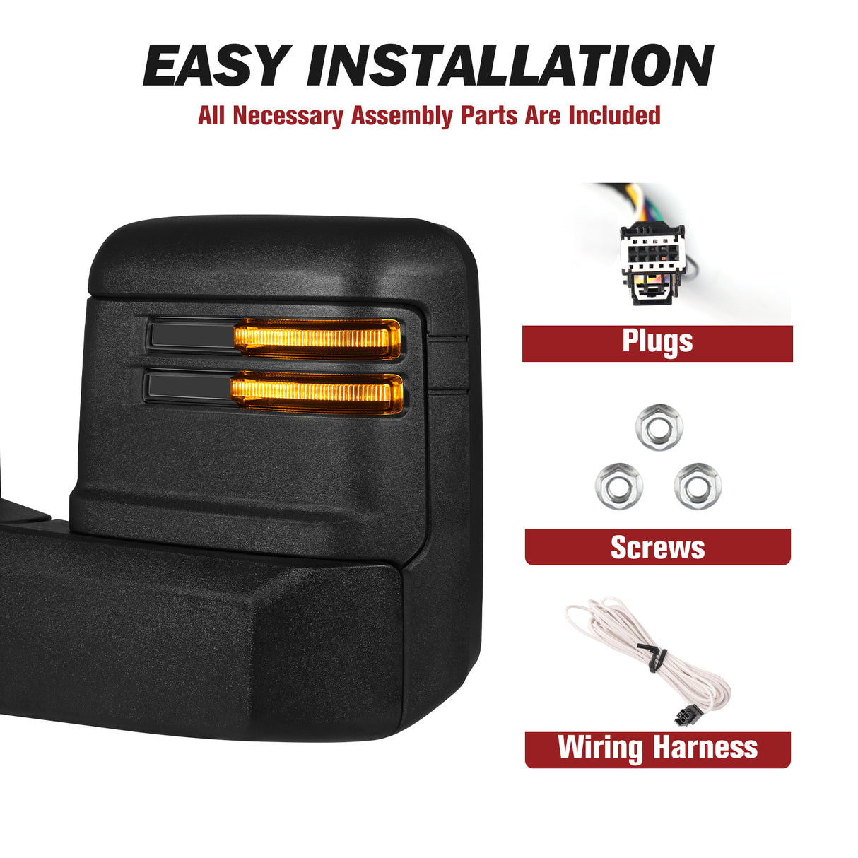 Besq-Extendable-Telescopic-Towing-Mirror-for-2007-2013-Chevy-Silverado-GMC-Modern-Design-for-Classic-Models-07BS-Manual-Easy-Installation