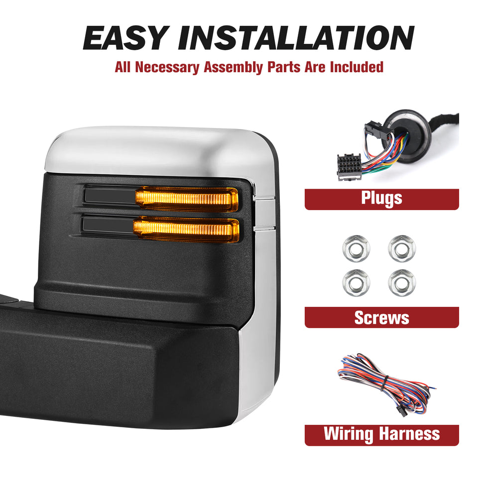 Besq-Extendable-Telescopic-Towing-Mirror-for-2014-2018-Chevy-Silverado-CS-Easy-Installation