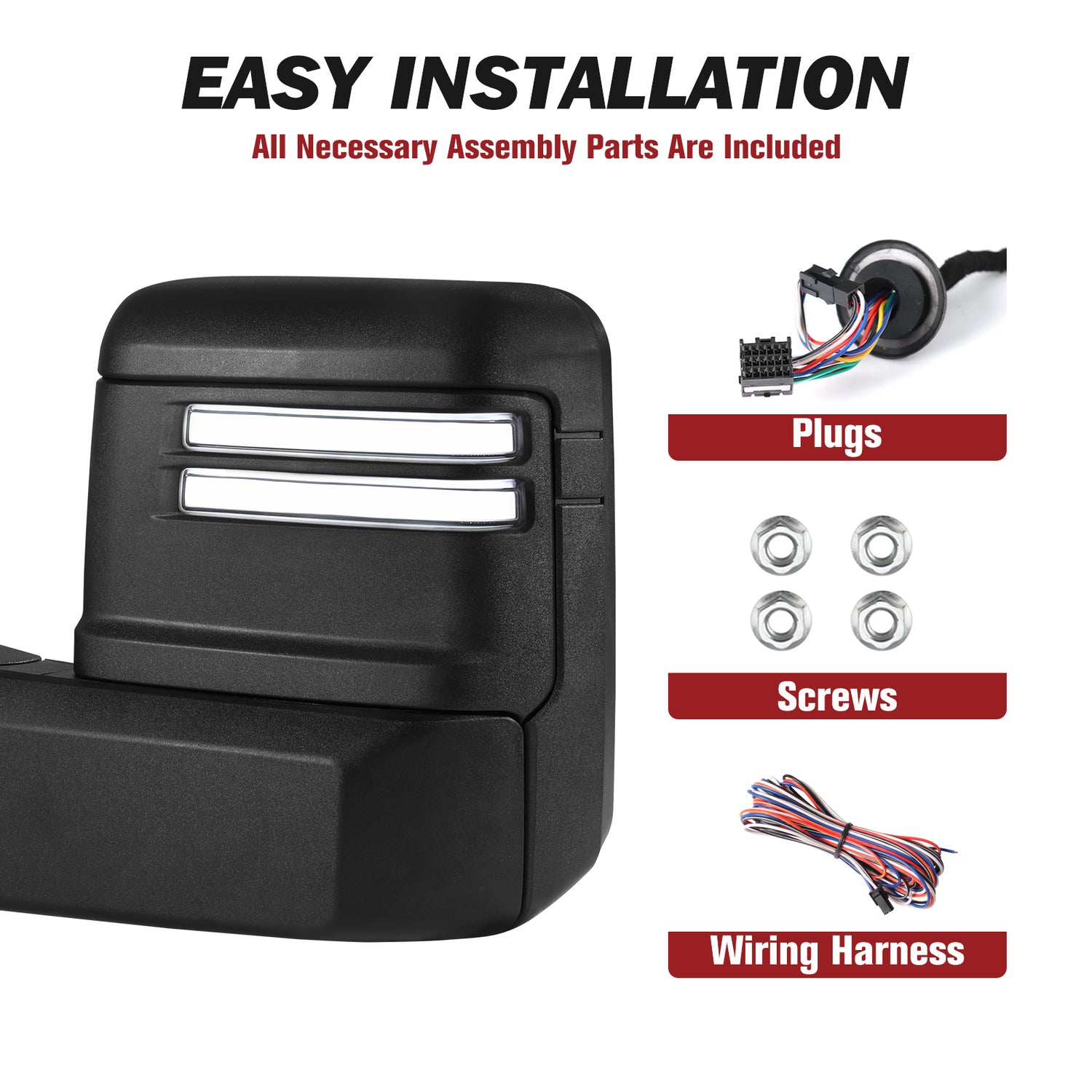 Besq-Extendable-Telescopic-Towing-Mirror-for-2014-2018-Chevy-Silverado-SDB-Easy-nstallation