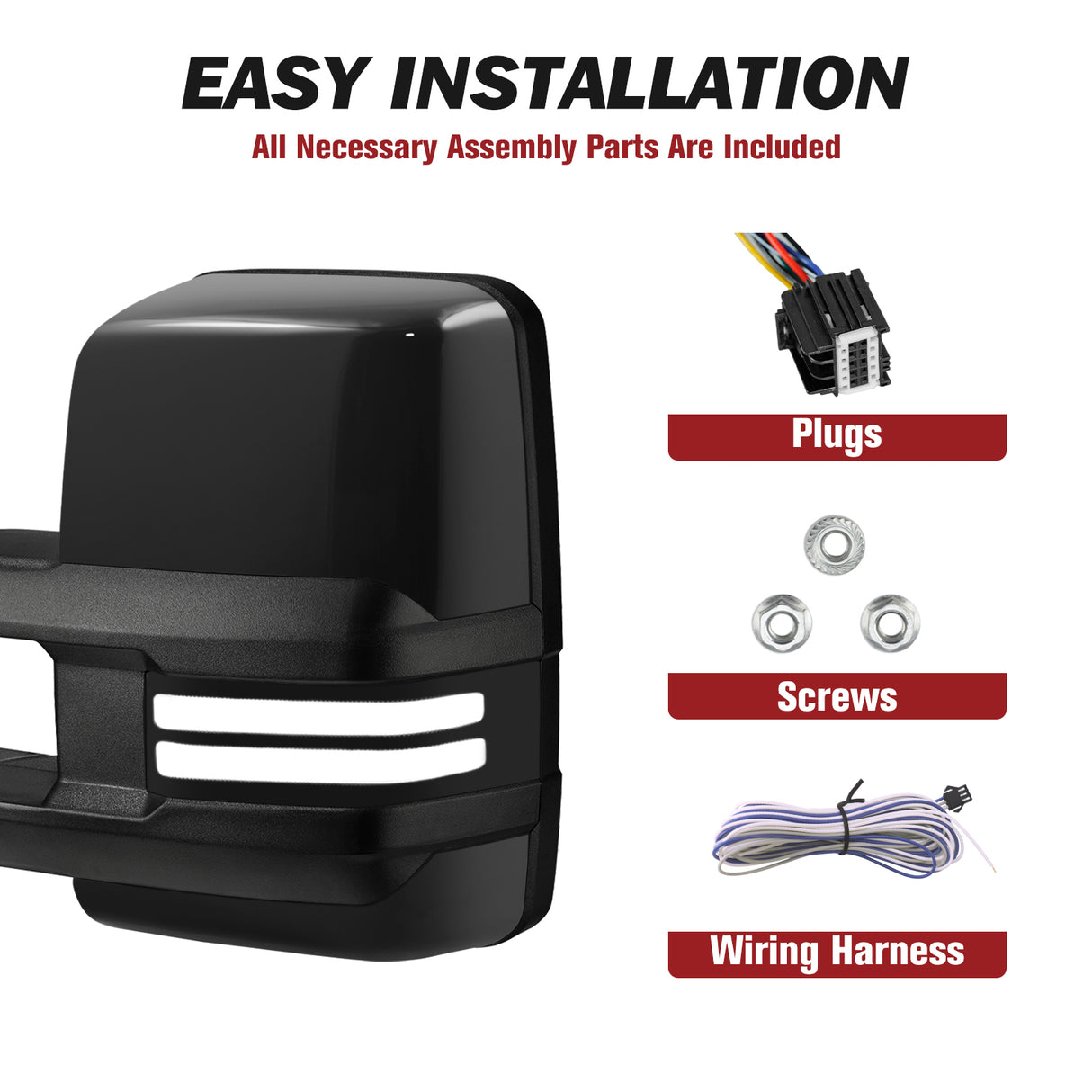 Besq-Telescopic-Towing-Mirrors-for-2007-New-body-2013-Chevy-Silverado-GMC-Sierra-PB07-SDB-easy-installation