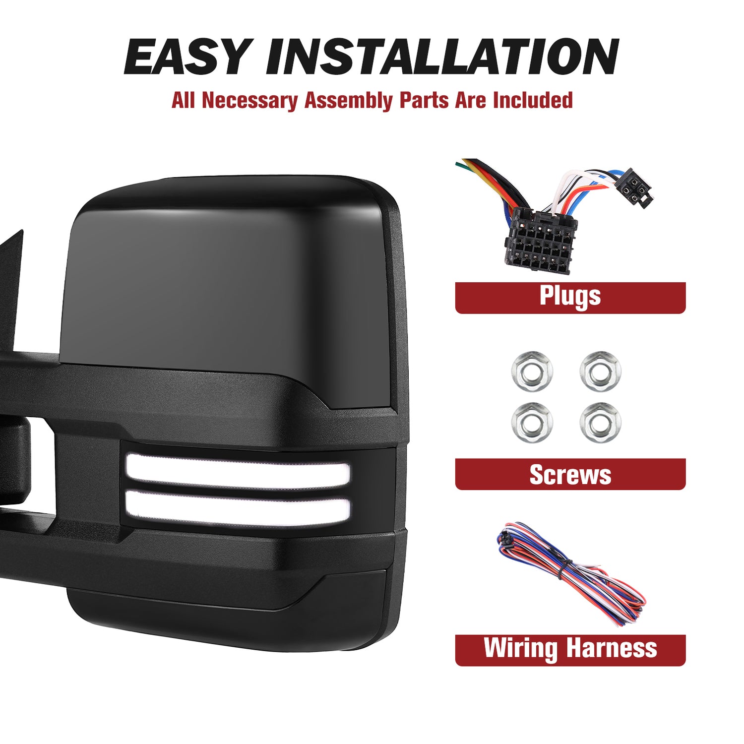 Besq-Telescopic-Towing-Mirrors-for-2014_2019-Chevy-Silverado-GMC-Sierra-Custom-Extendable-Design-PBC14-SDB-easy-installation