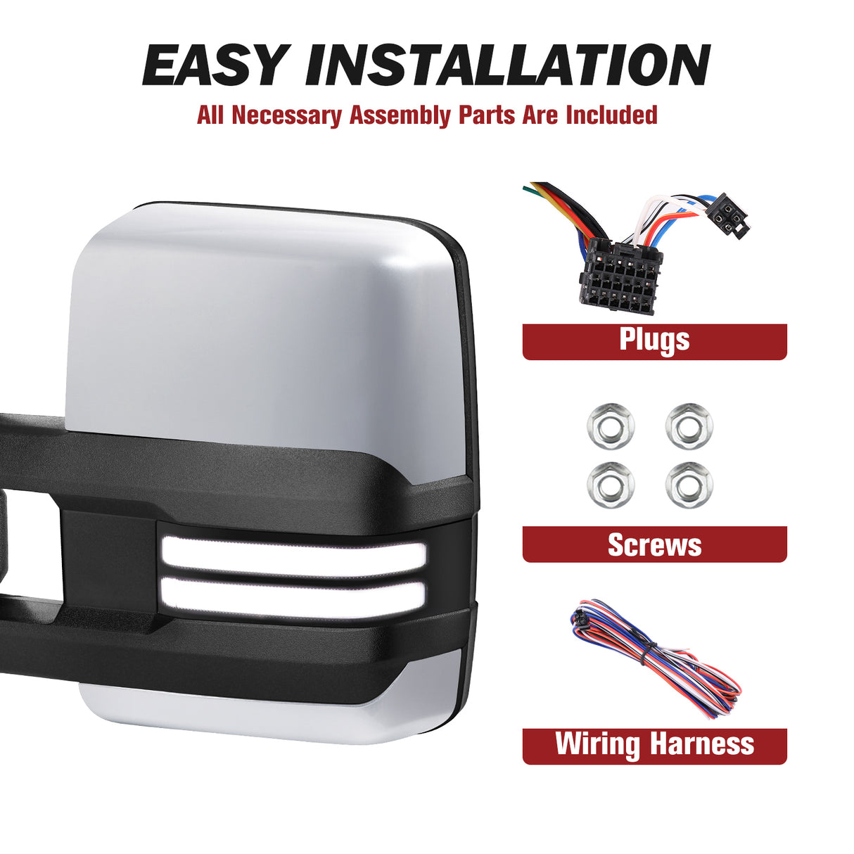 Besq-Telescopic-Towing-Mirrors-for-2014_2019-Chevy-Silverado-GMC-Sierra-Custom-Extendable-Design-PSC14-SDB-easy-installation