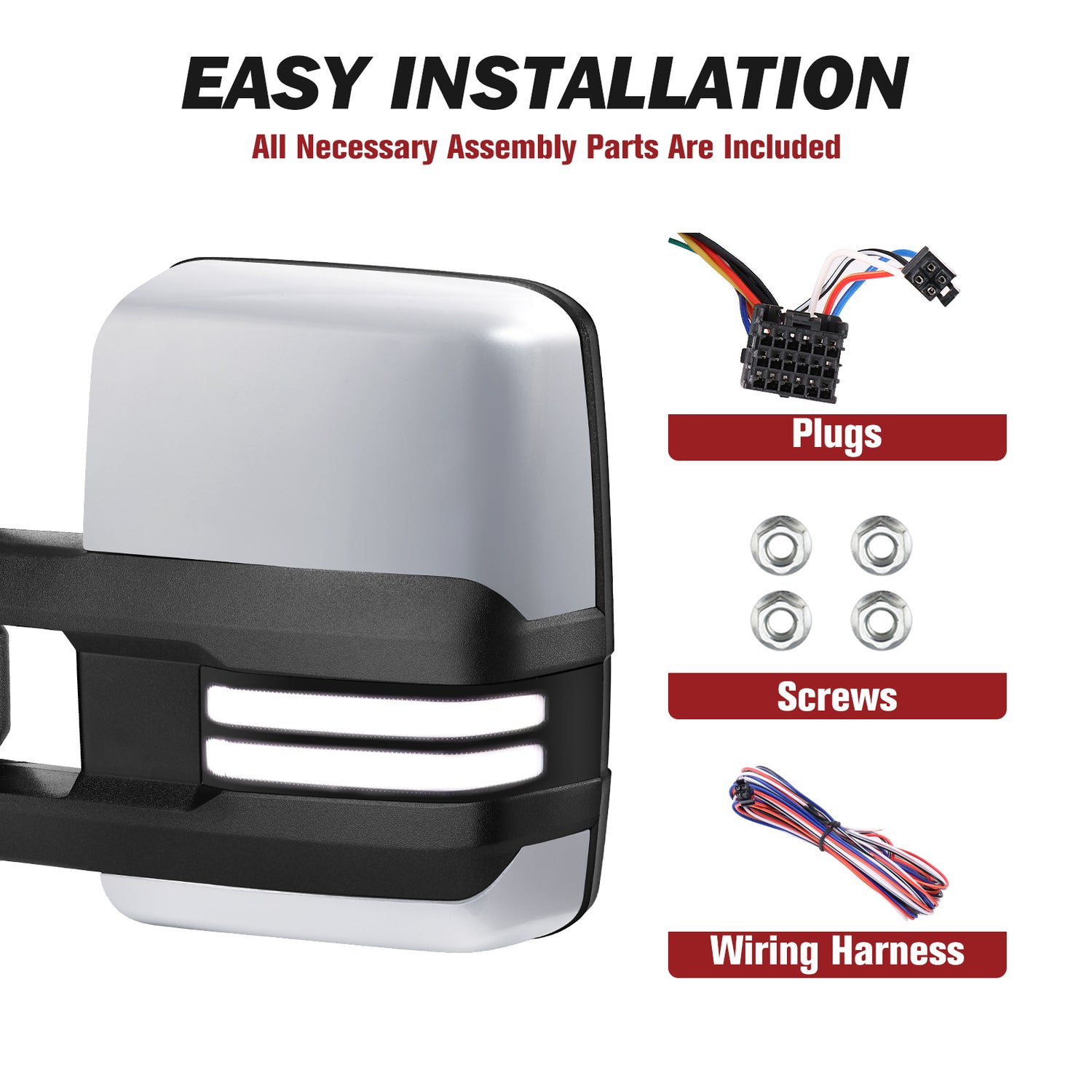 Besq-Telescopic-Towing-Mirrors-for-2014_2019-Chevy-Silverado-GMC-Sierra-Custom-Extendable-Design-PSC14-SDB-easy-installation