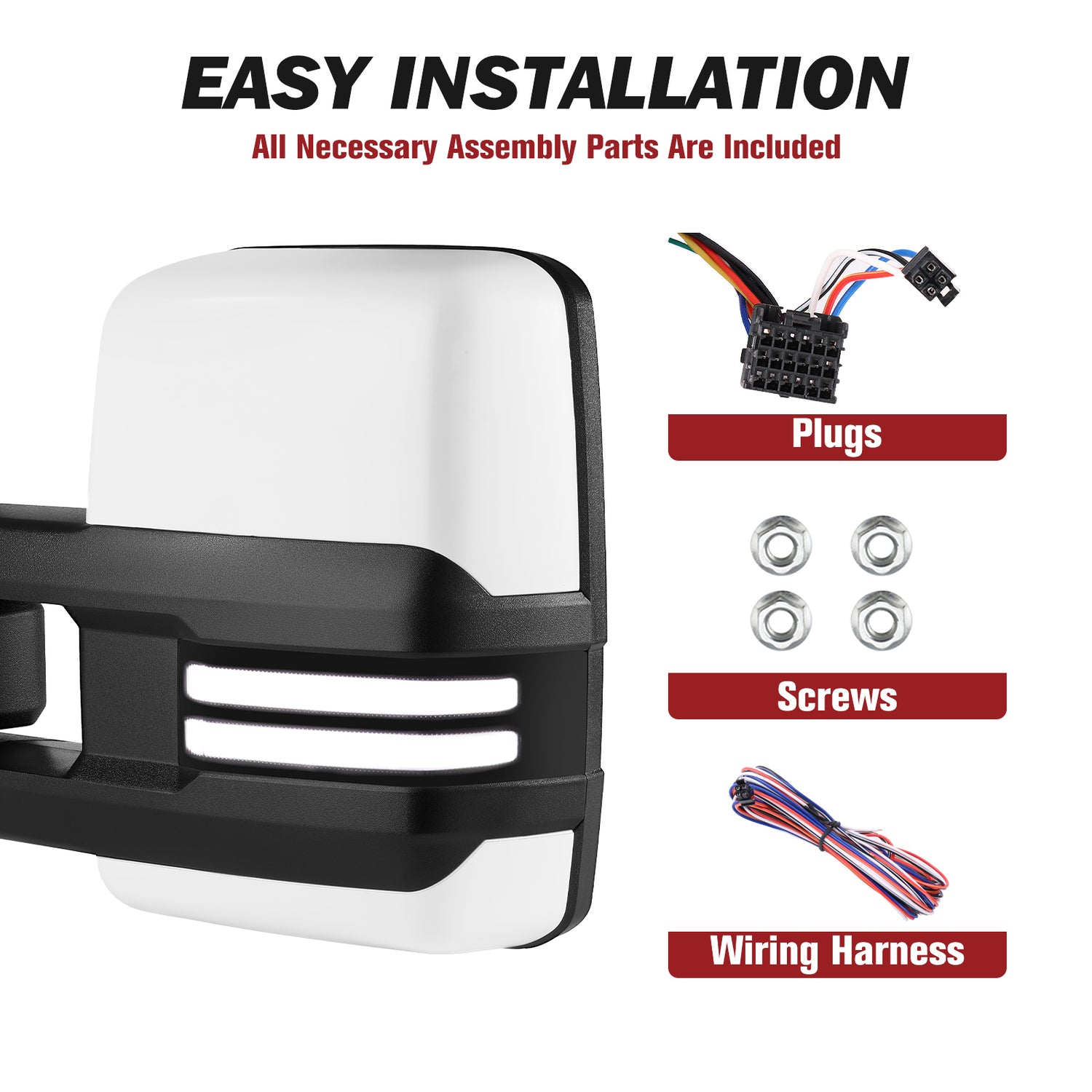Besq-Telescopic-Towing-Mirrors-for-2014_2019-Chevy-Silverado-GMC-Sierra-Custom-Extendable-Design-PWC14-SDB-easy-installation