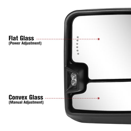 Besq-Extendable-Telescopic-Towing-Mirror-for-2007-2013-Chevy-Silverado-GMC-Modern-Design-for-Classic-Models-07BSDB-Functions